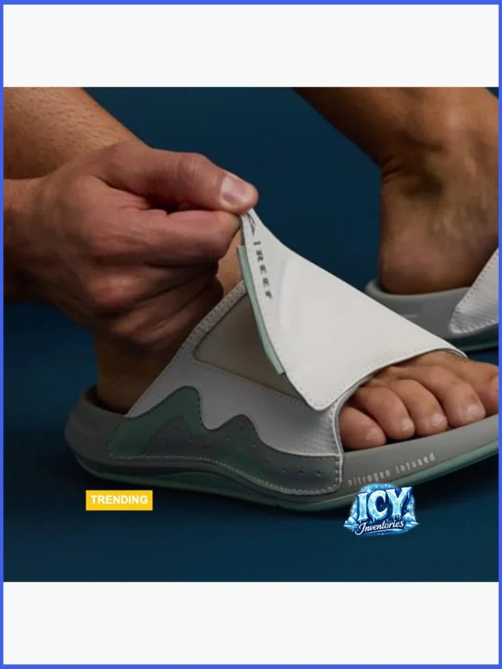 Men's Cruiser Slide Sandals with Memory Foam Footbed
